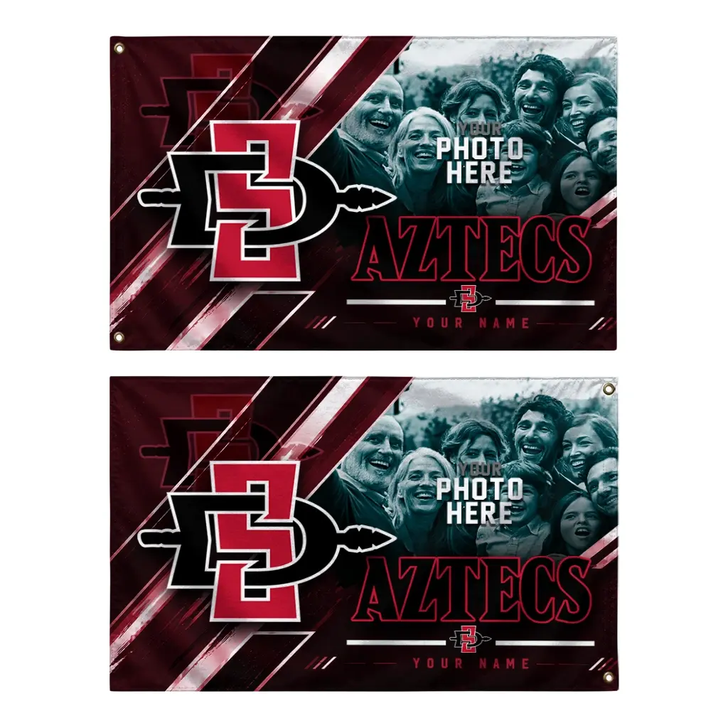 San Diego State Aztecs House Flag Custom Diagonal Stripes Red Fashion Forward San Diego State Aztecs House Flag Custom Diagonal Stripes Red Fashion Forward