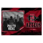 San Diego State Aztecs House Flag Customized Framed Photo Red Black Best Selling