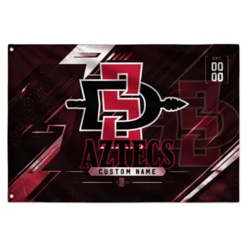 San Diego State Aztecs House Flag Customized Speed Slashes Red Best Selling