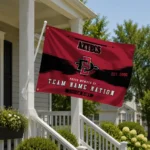 San Diego State Aztecs House Flag Personalized Brushed Streaks Red Best Selling