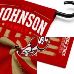 San Francisco 49ers Garden Flag Customized Distressed Stripes Red Best Selling