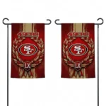San Francisco 49ers Garden Flag Customized Laurel Wreath Red Best Selling