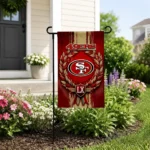 San Francisco 49ers Garden Flag Customized Laurel Wreath Red Best Selling