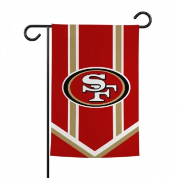 San Francisco 49ers Garden Flag Personalized Chevron Stripes Red Best Selling