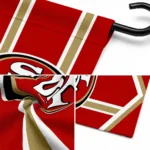 San Francisco 49ers Garden Flag Personalized Chevron Stripes Red Best Selling