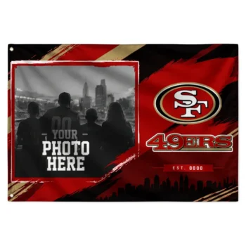 San Francisco 49ers House Flag Customized Framed Photo Red Black Best Selling