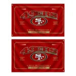 San Francisco 49ers House Flag Personalized Ornate Border Red Best Selling