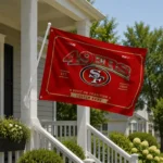 San Francisco 49ers House Flag Personalized Ornate Border Red Best Selling