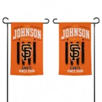 San Francisco Giants Garden Flag Custom Distressed Stripes Orange Best Selling