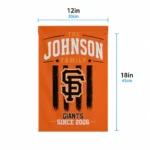 San Francisco Giants Garden Flag Custom Distressed Stripes Orange Best Selling