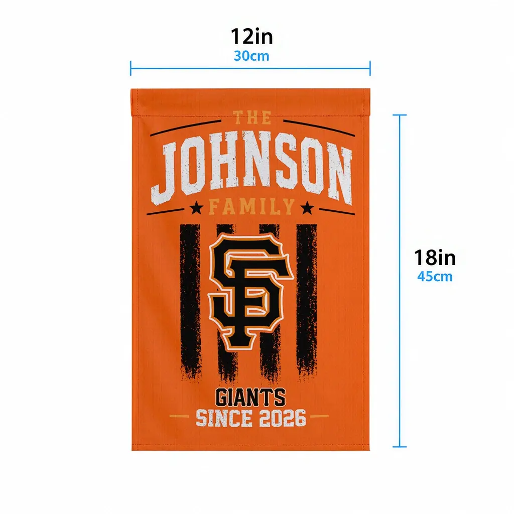 San Francisco Giants Garden Flag Custom Distressed Stripes Orange High Quality San Francisco Giants Garden Flag Custom Distressed Stripes Orange High Quality