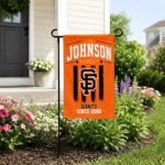 San Francisco Giants Garden Flag Custom Distressed Stripes Orange Best Selling