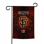 San Francisco Giants Garden Flag Custom Laurel Wreath Orange Best Selling