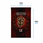 San Francisco Giants Garden Flag Custom Laurel Wreath Orange Best Selling