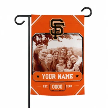 San Francisco Giants Garden Flag - Custom Photo Frame Orange