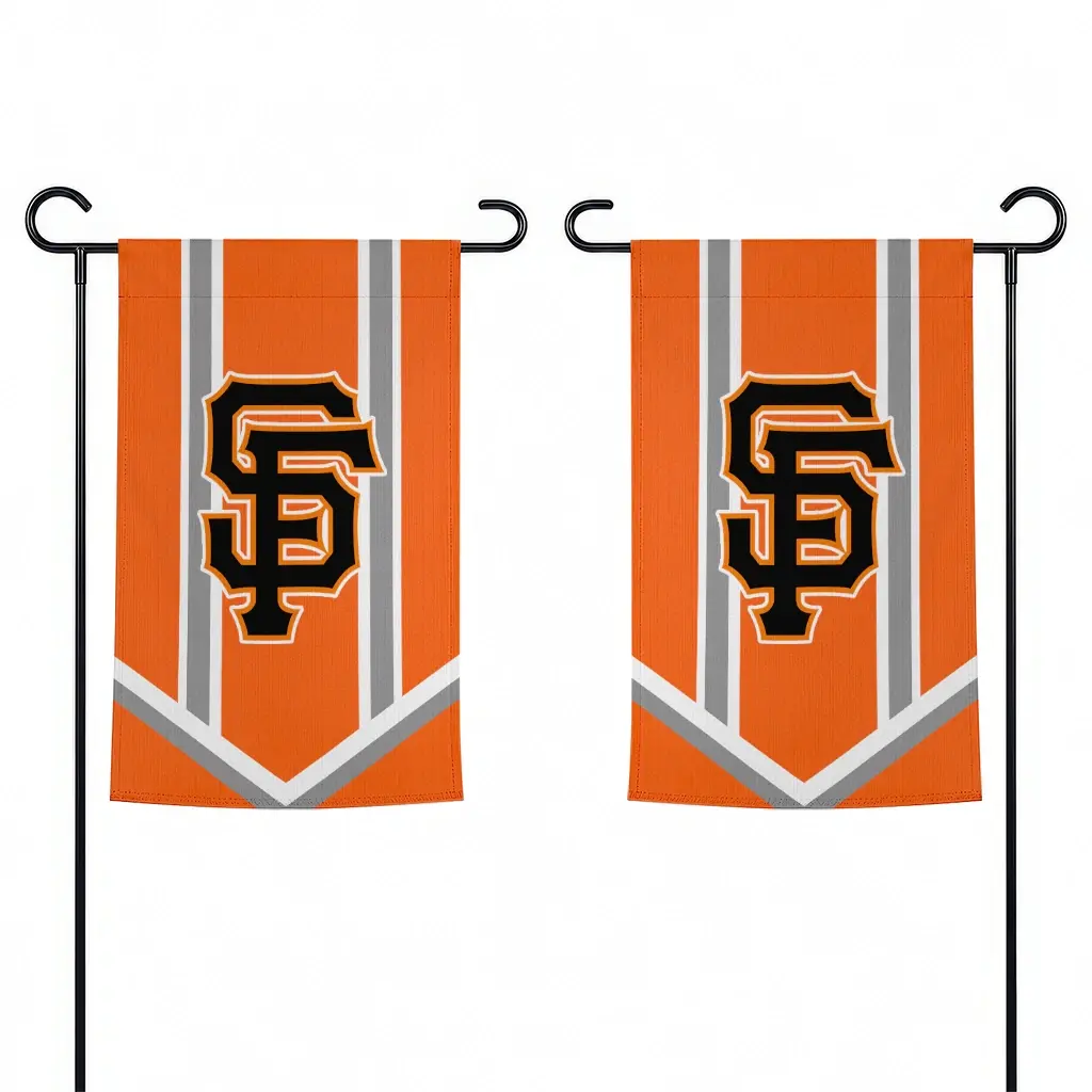 San Francisco Giants Garden Flag Customized Chevron Stripes Orange Fashion Forward San Francisco Giants Garden Flag Customized Chevron Stripes Orange Fashion Forward