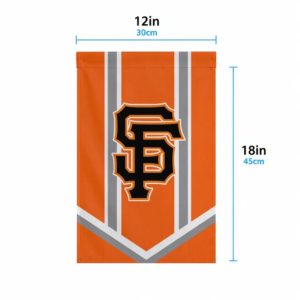San Francisco Giants Garden Flag Customized Chevron Stripes Orange High Quality San Francisco Giants Garden Flag Customized Chevron Stripes Orange High Quality