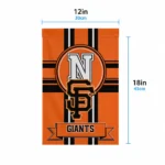 San Francisco Giants Garden Flag Customized Circle Medallion Orange Best Selling