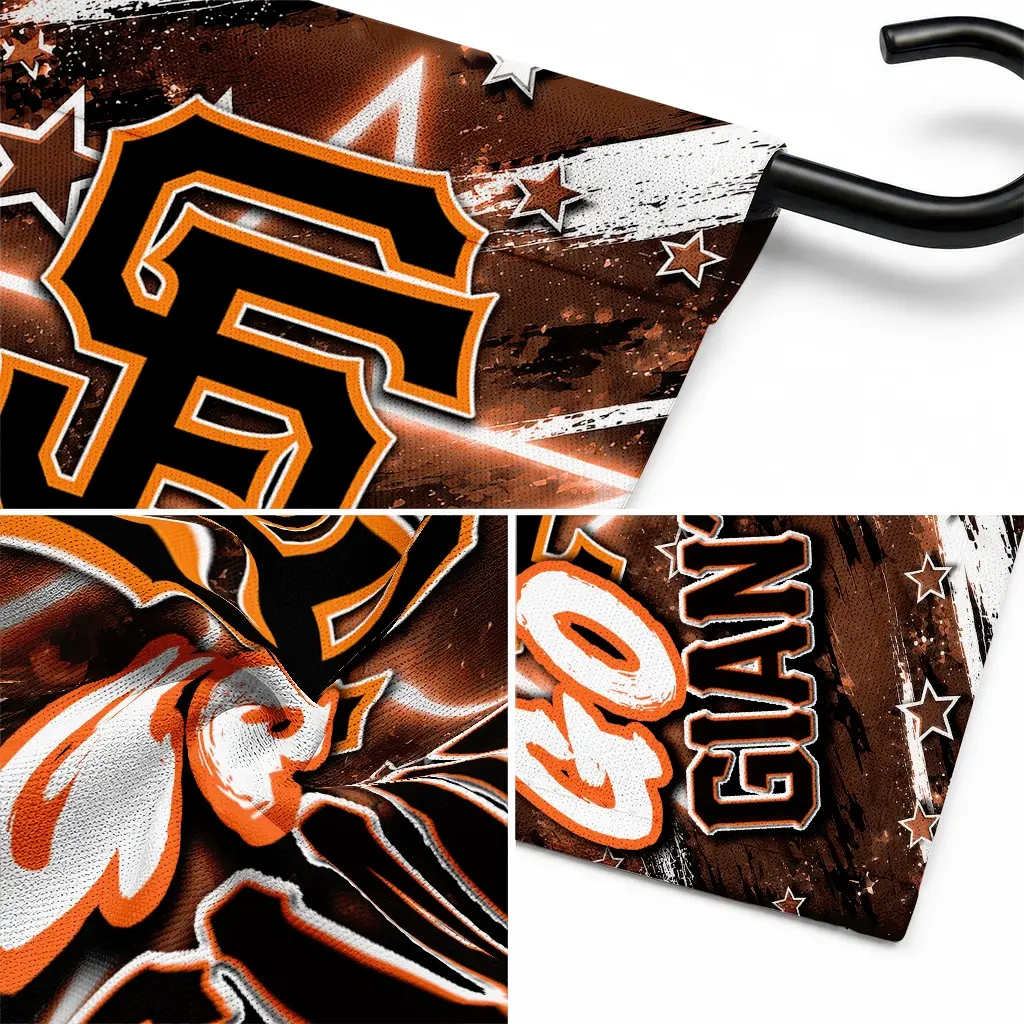 San Francisco Giants Garden Flag Personalized Glowing Star Orange Latest Model San Francisco Giants Garden Flag Personalized Glowing Star Orange Latest Model