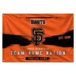 San Francisco Giants House Flag Customized Brushed Streaks Orange Best Selling