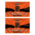 San Francisco Giants House Flag Customized Brushed Streaks Orange Best Selling