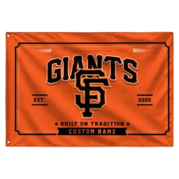 San Francisco Giants House Flag Customized Ornate Border Orange Best Selling