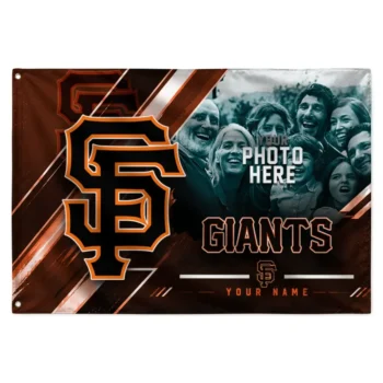 San Francisco Giants House Flag Personalized Diagonal Stripes Orange Best Selling