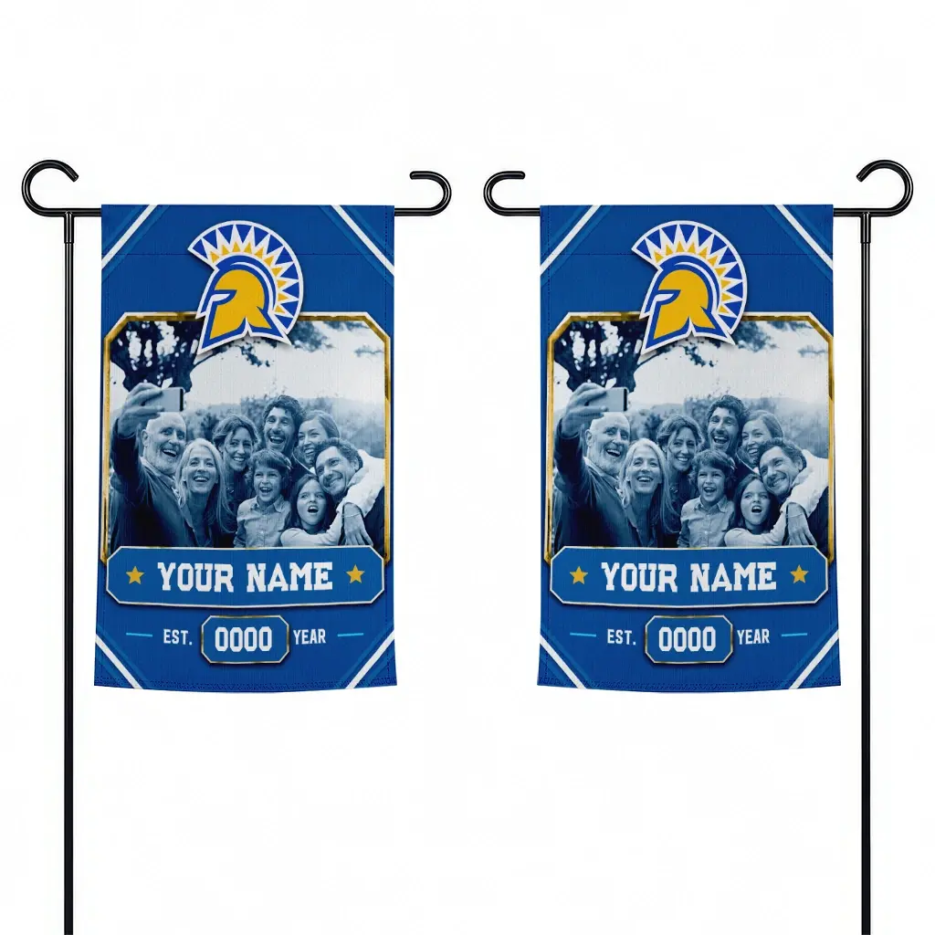 San Jose State Spartans Garden Flag Custom Photo Frame Blue Fashion Forward San Jose State Spartans Garden Flag Custom Photo Frame Blue Fashion Forward