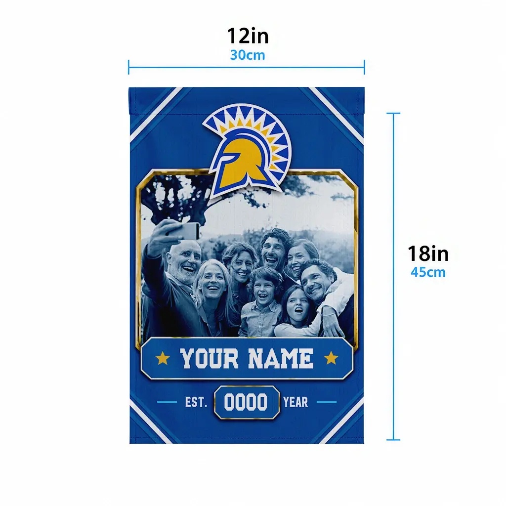 San Jose State Spartans Garden Flag Custom Photo Frame Blue High Quality San Jose State Spartans Garden Flag Custom Photo Frame Blue High Quality