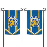 San Jose State Spartans Garden Flag Customized Chevron Stripes Blue Best Selling