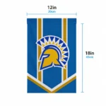 San Jose State Spartans Garden Flag Customized Chevron Stripes Blue Best Selling