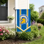 San Jose State Spartans Garden Flag Customized Chevron Stripes Blue Best Selling