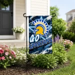 San Jose State Spartans Garden Flag Personalized Glowing Star Blue Best Selling