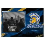 San Jose State Spartans House Flag Custom Framed Photo Blue Black Best Selling