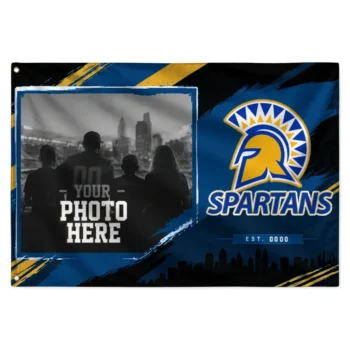 San Jose State Spartans House Flag Custom Framed Photo Blue Black Best Selling