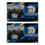 San Jose State Spartans House Flag Custom Framed Photo Blue Black Best Selling