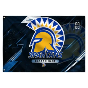San Jose State Spartans House Flag Custom Speed Slashes Blue Best Selling