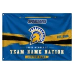 San Jose State Spartans House Flag Customized Brushed Streaks Blue Best Selling