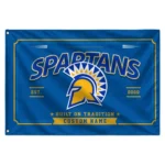 San Jose State Spartans House Flag Customized Ornate Border Blue Best Selling