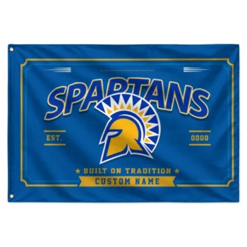 San Jose State Spartans House Flag Customized Ornate Border Blue Best Selling