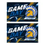 San Jose State Spartans House Flag Personalized Action Streaks Blue Best Selling