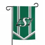 Saskatchewan Roughriders Garden Flag Custom Chevron Stripes Green Best Selling