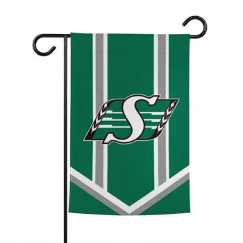 Saskatchewan Roughriders Garden Flag Custom Chevron Stripes Green Best Selling
