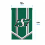 Saskatchewan Roughriders Garden Flag Custom Chevron Stripes Green Best Selling