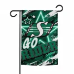 Saskatchewan Roughriders Garden Flag Customized Glowing Star Green Best Selling