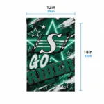Saskatchewan Roughriders Garden Flag Customized Glowing Star Green Best Selling
