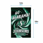 Saskatchewan Roughriders Garden Flag Customized Swirl Vortex Green Best Selling