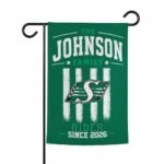 Saskatchewan Roughriders Garden Flag Personalized Distressed Stripes Green Best Selling