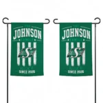 Saskatchewan Roughriders Garden Flag Personalized Distressed Stripes Green Best Selling