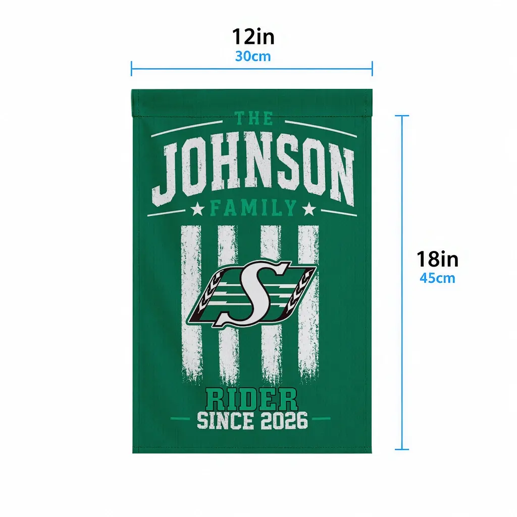 Saskatchewan Roughriders Garden Flag Personalized Distressed Stripes Green High Quality Saskatchewan Roughriders Garden Flag Personalized Distressed Stripes Green High Quality